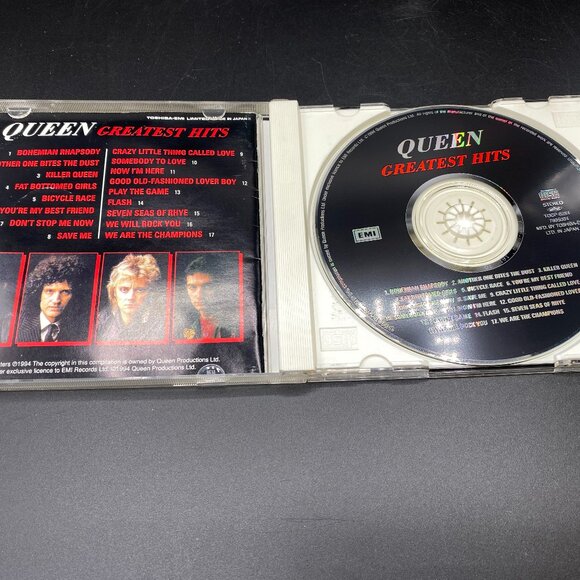 TOCP-8284 Queen Greatest Hits Compilation CD Remastered w/ OBI 1994 - Picture 3 of 8